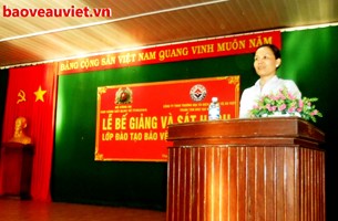 Lễ bế giảng và sát hạch khóa 15 đào tạo bảo vệ chuyên nghiệp