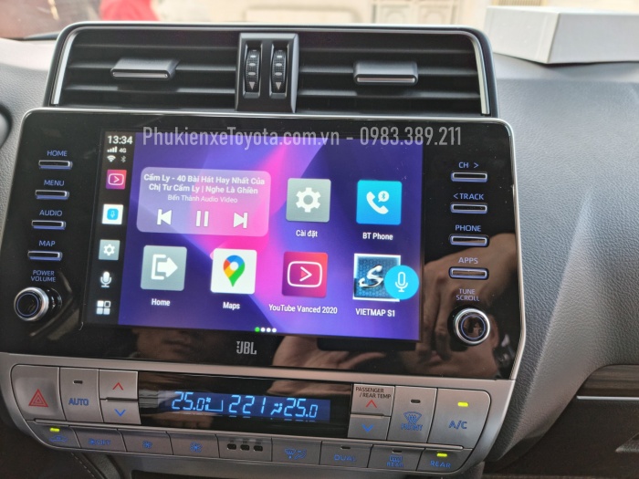 Box Carplay biến màn hình Toyota thành màn hình Android