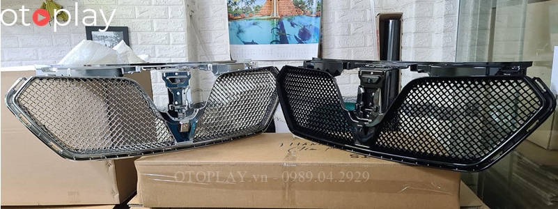 Có 2 mẫu ca lăng kiểu innox và kiểu đen bóng dành cho xe Vinfast Lux SA