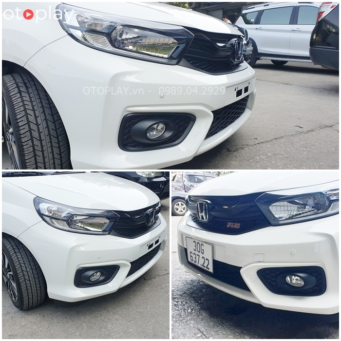 Hình ảnh 2 mắt cảm biến được lắp ở đầu xe của xe Honda Brio RS