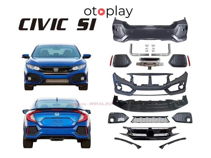 Các chi tiết trong bộ bodykit Honda Civic mẫu Si