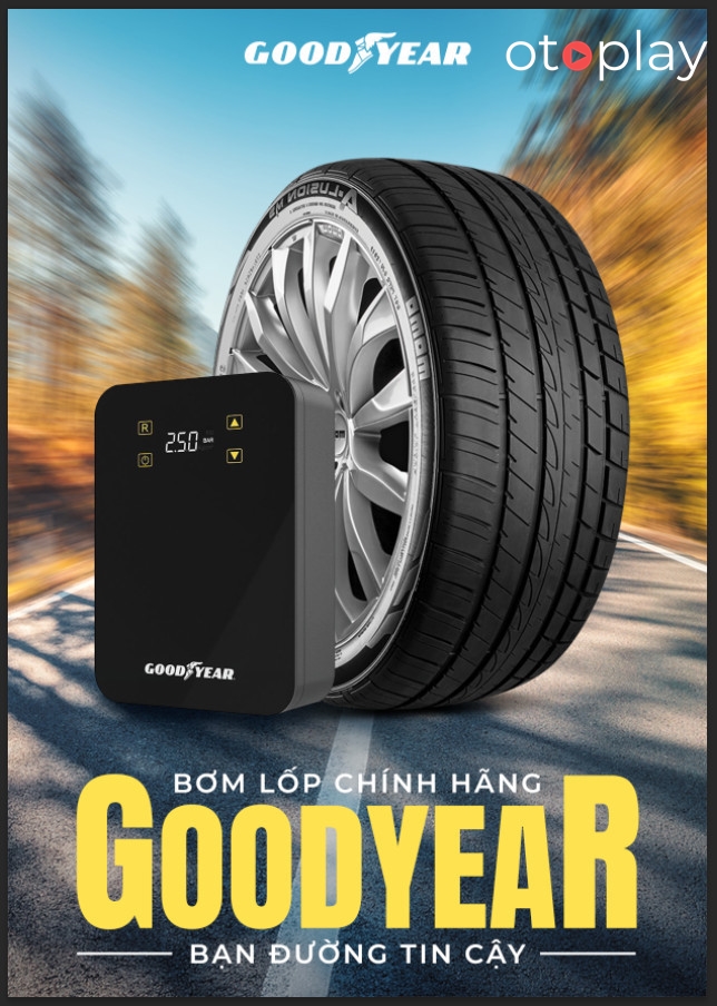 Bơm lốp GoodYear là bơm chính hãng uy tín tại Việt Nam