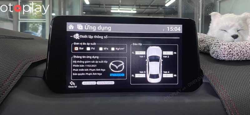 Cái đặt các thông số đơn vị áp suất lốp và đảo lốp trên mazda cx5