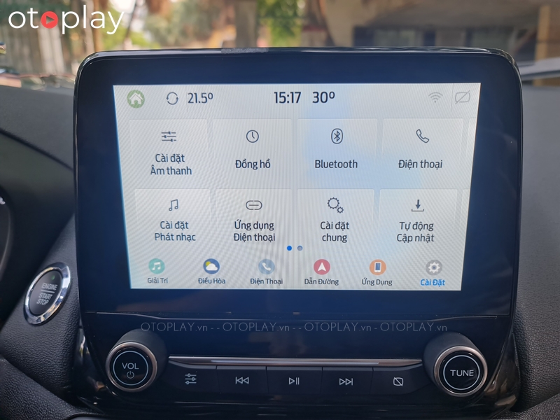 Cài tiếng Việt, bản đồ, điều hòa trên màn hình zin xe Ford Ecosport