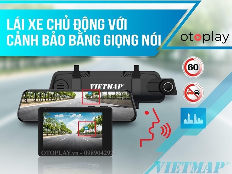 Camera hành trình KC01 cảnh báo bằng giọng nói