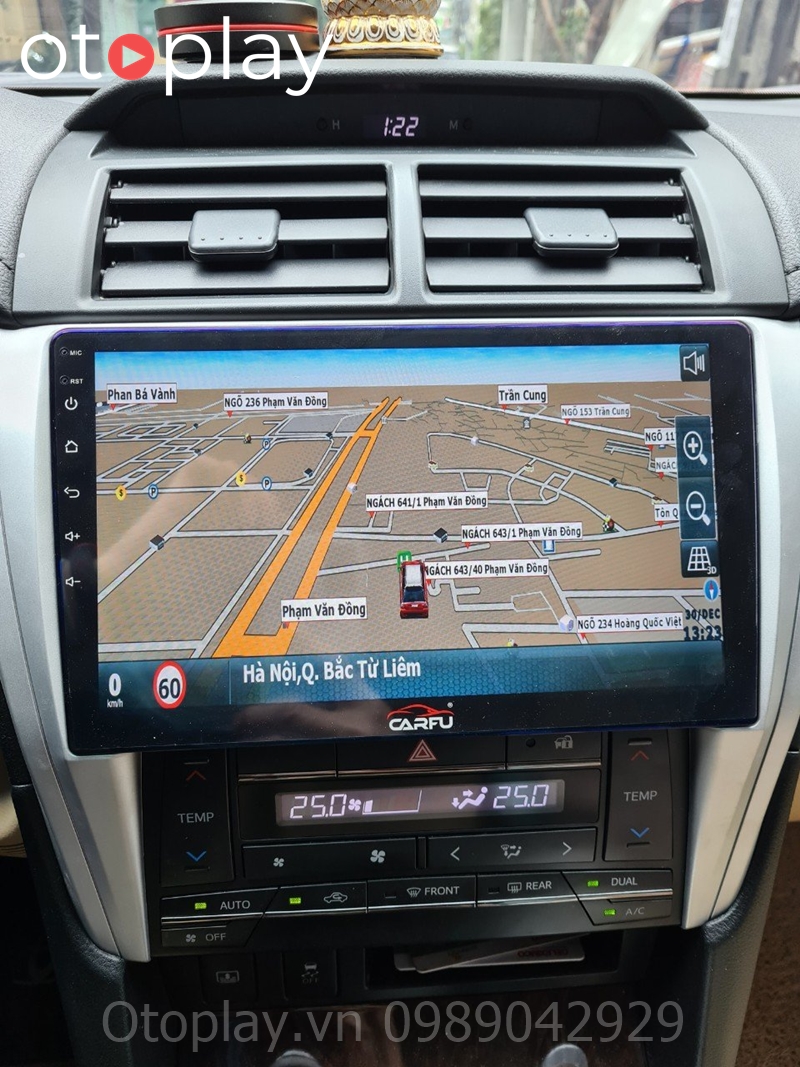 Google map màn hình Android Carfu lắp trên Camry tại OtoPlay