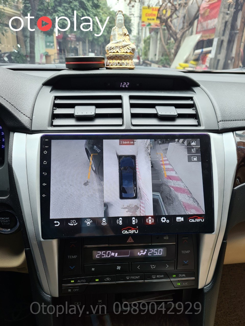 Màn hình Android Carfu tích hợp camera 360