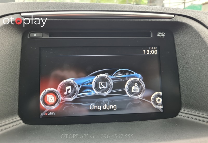 Thay đổi hình nền DVD Mazda  CX5 và hiển thị ngày tháng ở góc DVD