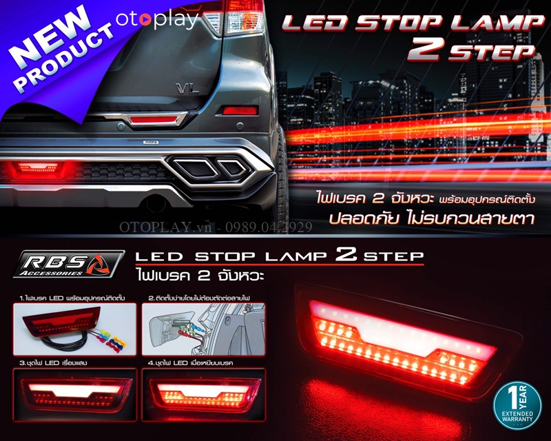 Đèn hậu Led trong bodykit hoạt động 2 chế độ sáng cực đẹp