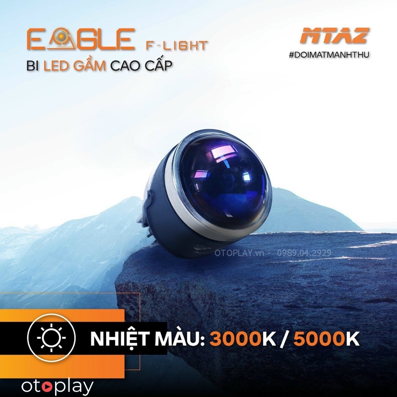 Độ Bi Gầm Ô tô LED EAGLE F- LIGHT Aozoom cho Honda CRV giúp cải thiện tối ưu vùng sáng ngay trước đầu xe