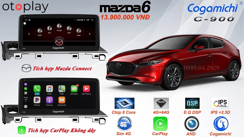 Màn hình DVD Cogamichi cho Mazda 6