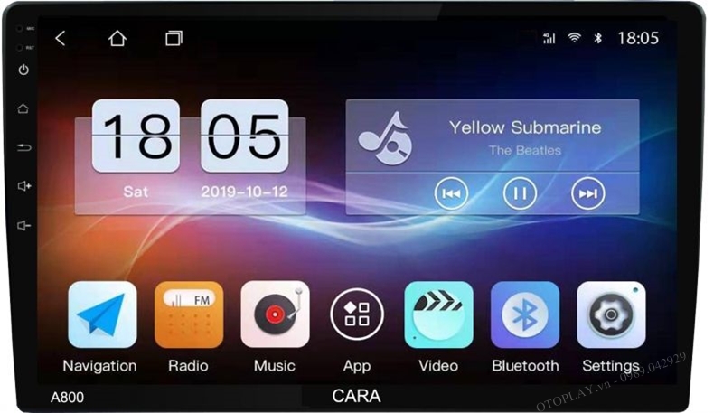 Giao diện màn hình Androi Cara A800