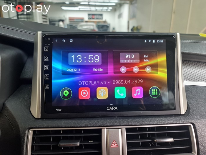 Màn hình Android Cara lắp cho Xpander thiết kế sang trọng, giao diện tinh tế