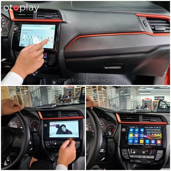 Honda Brio lắp màn hình Cogamichi tại OTOPLAY