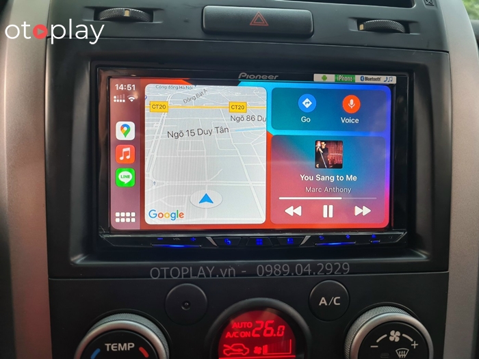 Màn hình DVD Pioneer Z5150BT 2 tính năng cực kỳ hay là Android Auto và Apple Carplay