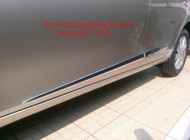 Nẹp cánh cửa vios tăng sự cứng cáp, mạnh mẽ cho xe.