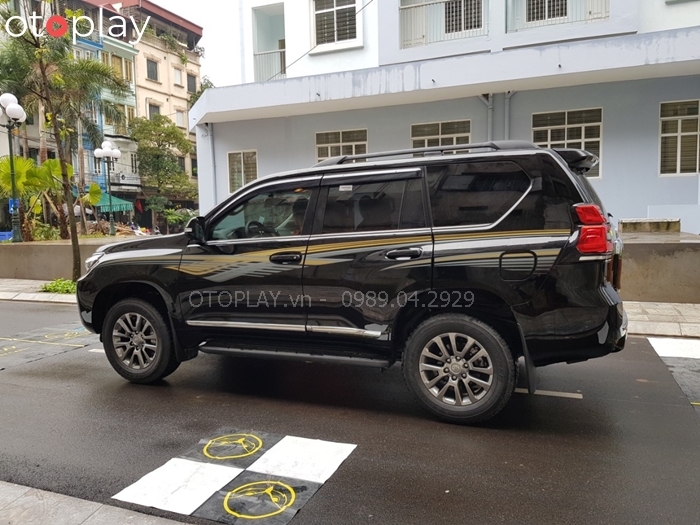 lắp Giá nóc cao Prado không khoan đục xe
