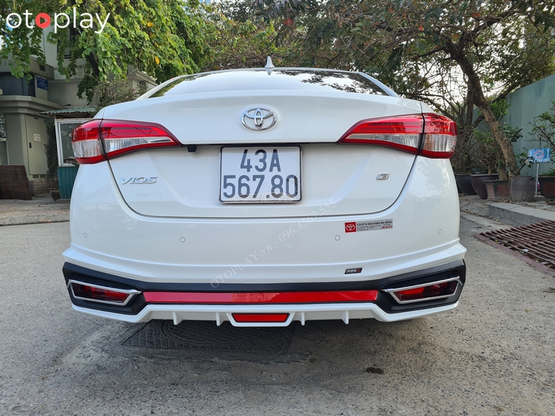 Đuôi xe Vios phối màu bodykit như mẫu của RBS bên Thái Lan