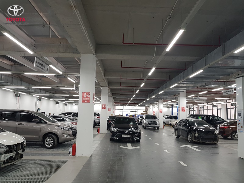 Xưởng tầng 2 toyota thái hòa từ liêm