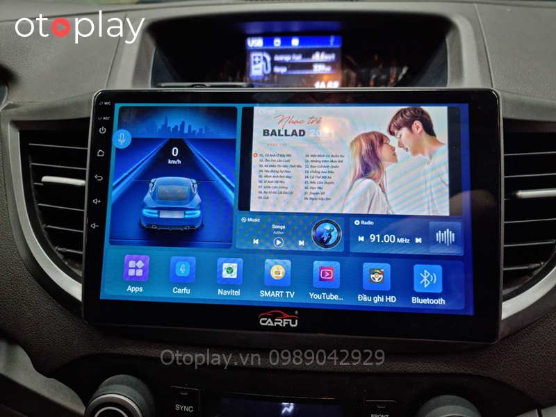 Honda CRV 2015 lắp màn hình Carfu G200