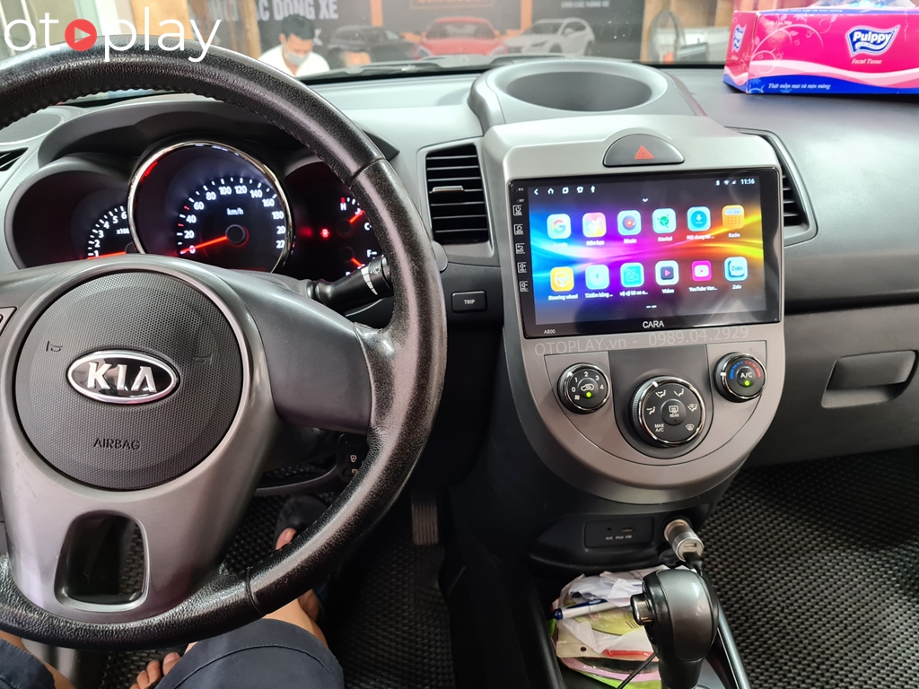 KIA Soul 2010 Lắp Màn Hình Cara A800