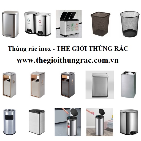 thùng rác inox