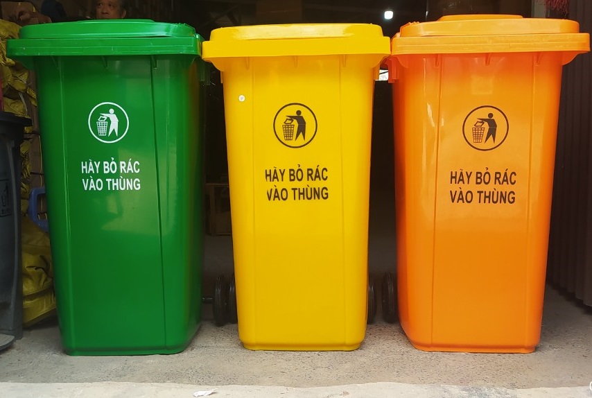 Thùng rác nhựa 240L chất lượng cao, RẤT DÀY NẶNG, RẤT BỀN