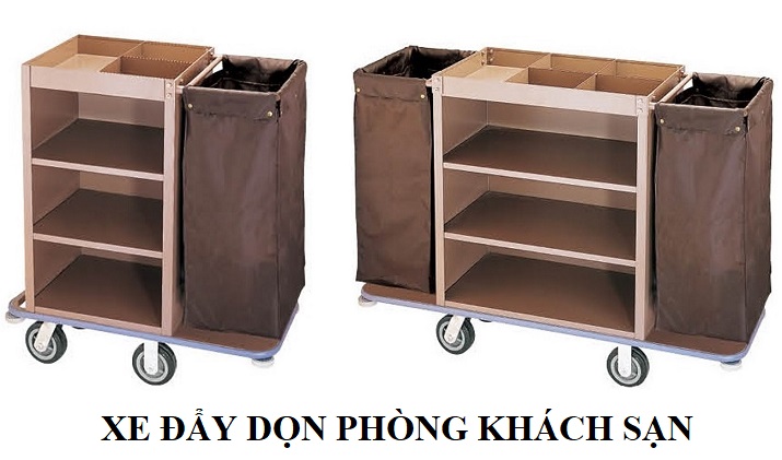 Xe đẩy dọn phòng khách sạn