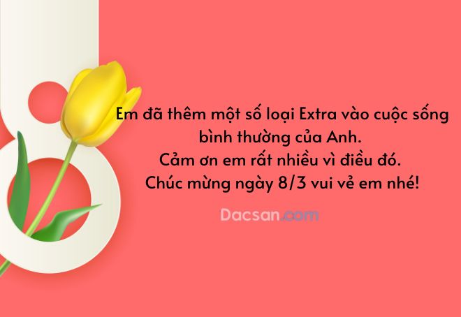 Những câu chúc hay ngày 8/3 khiến phái đẹp “tan chảy” Những câu chúc hay ngày 8/3 khiến phái đẹp “tan chảy”
