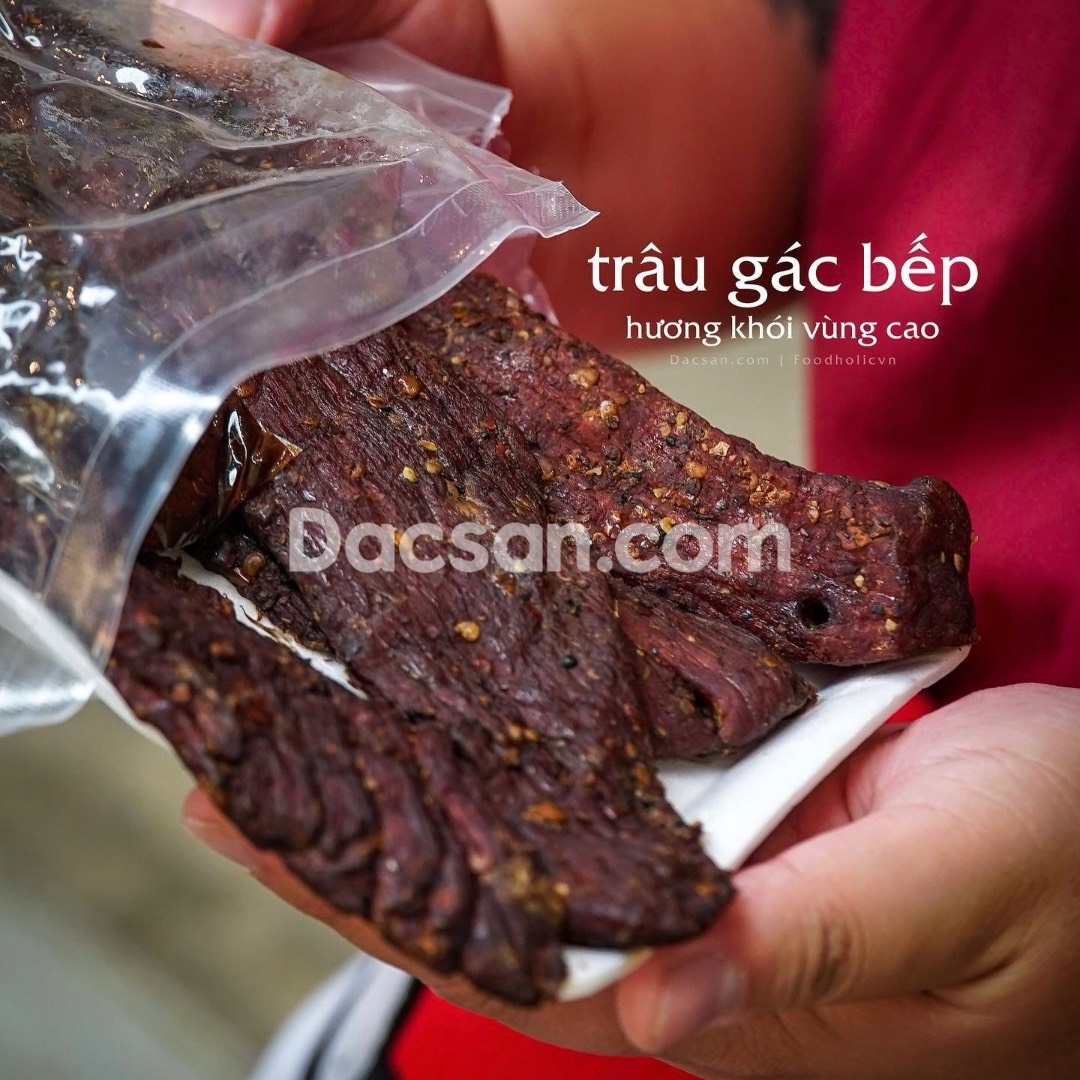 Thịt trâu gác bếp