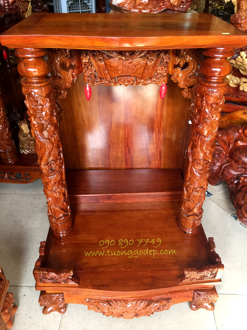 bàn thờ thần tài bằng gỗ tốt