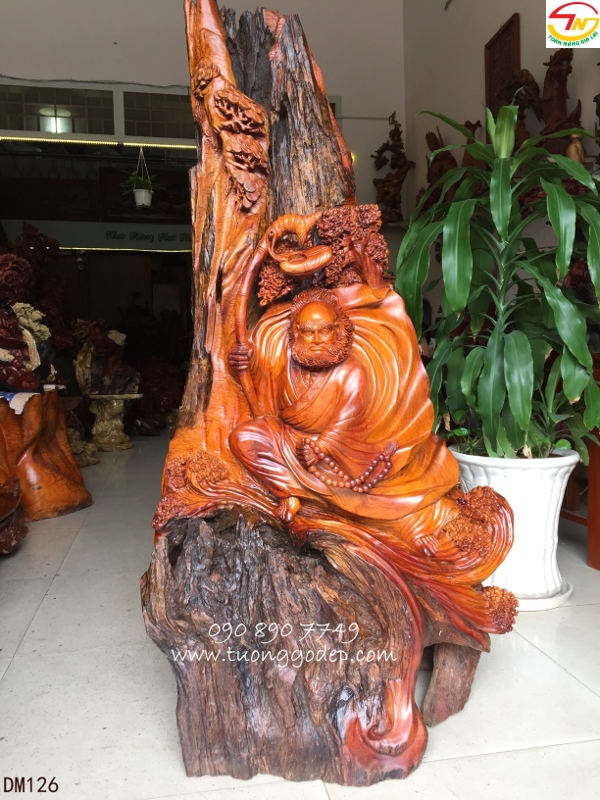 Tượng gỗ Bồ Đề Đạt Ma