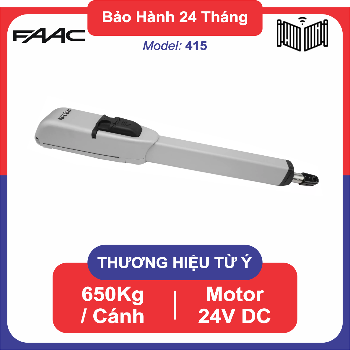 Cổng tự động motor cánh tay đòn FAAC 415 24V