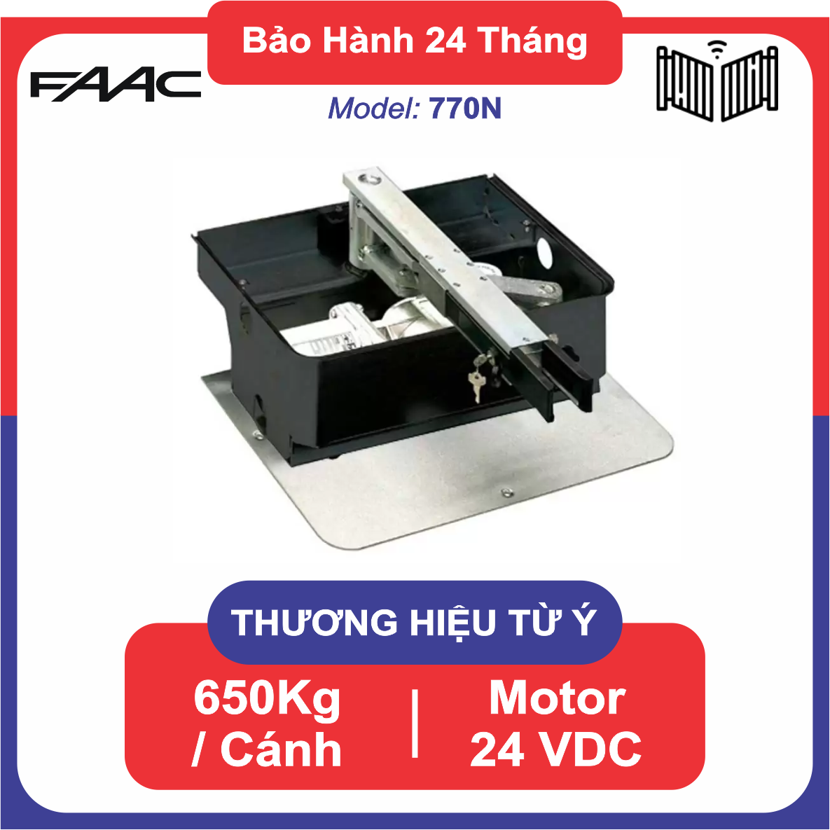 Cổng Tự Động Motor Âm Sàn FAAC 770N