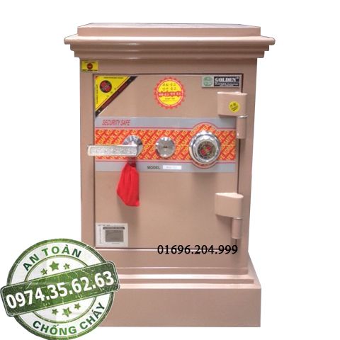 Két sắt GOLDEN KG-35 khoá cơ, màu đồng