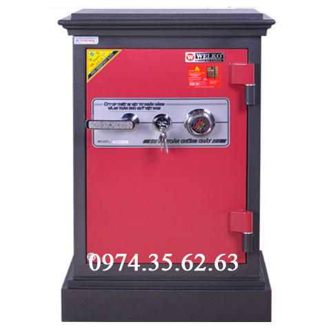 Két sắt Welko cao cấp KCC100 cánh đỏ