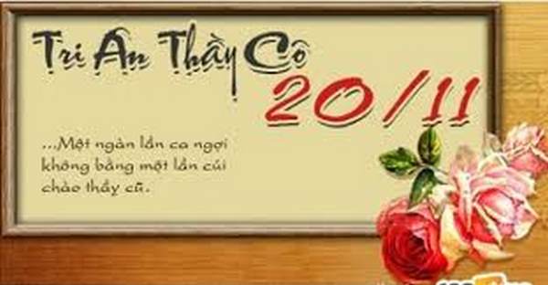những lời chúc 20/11 hay và ý nghĩa 4