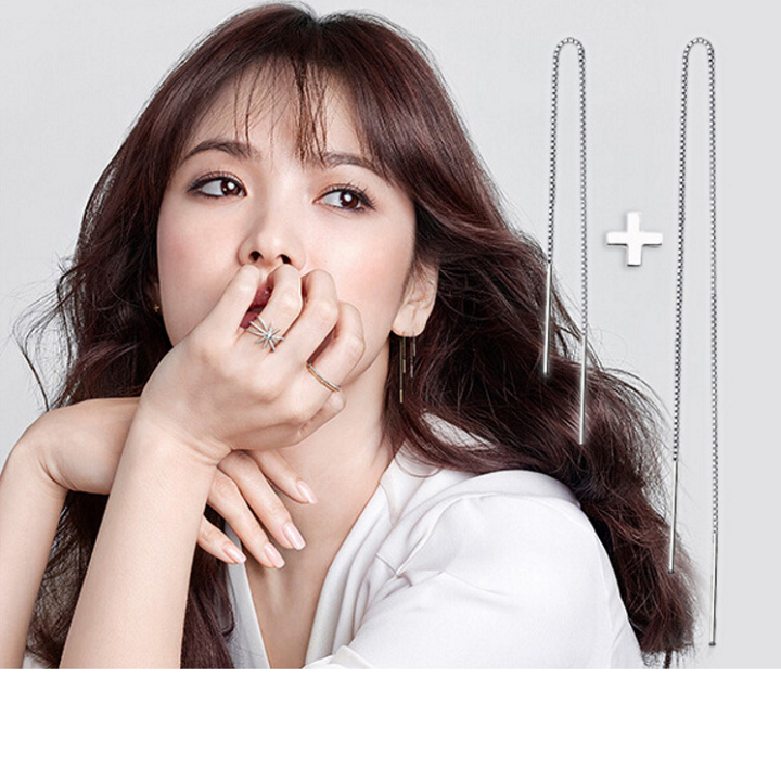 BÔNG TAI BẠC SONG HYE KYO HẬU DUỆ MẶT TRỜI
