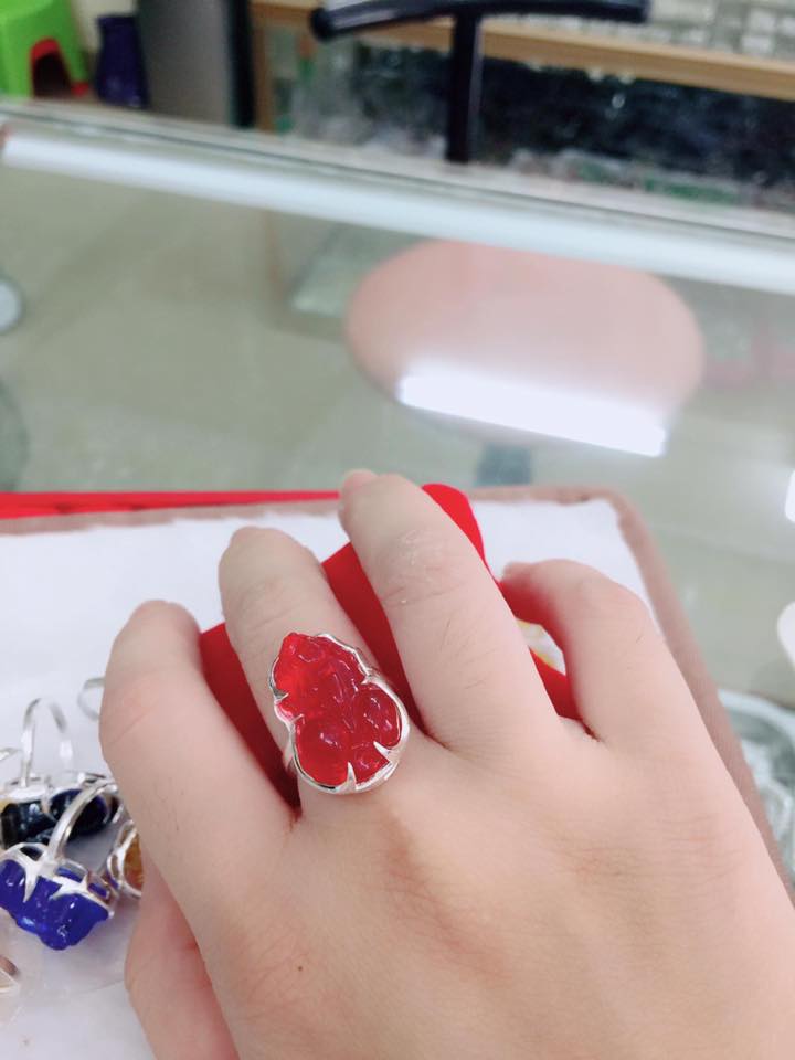 tỳ hưu đá thạch anh đỏ