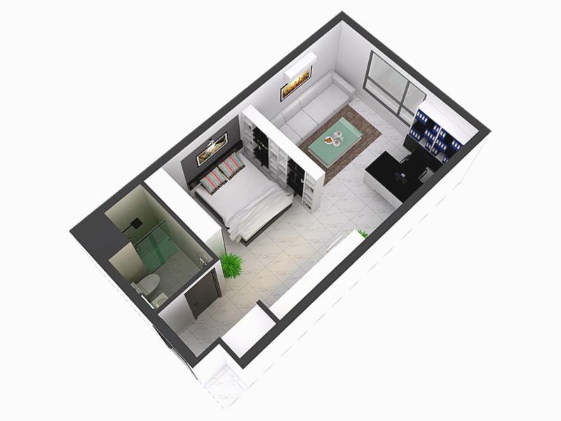 Bán Office-tel Gardengate Novaland 36,9m2 - View hướng Nam