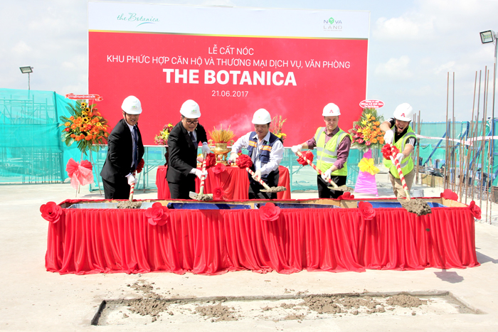 Lễ cất nóc dự án Khu phức hợp The Botanica Novaland