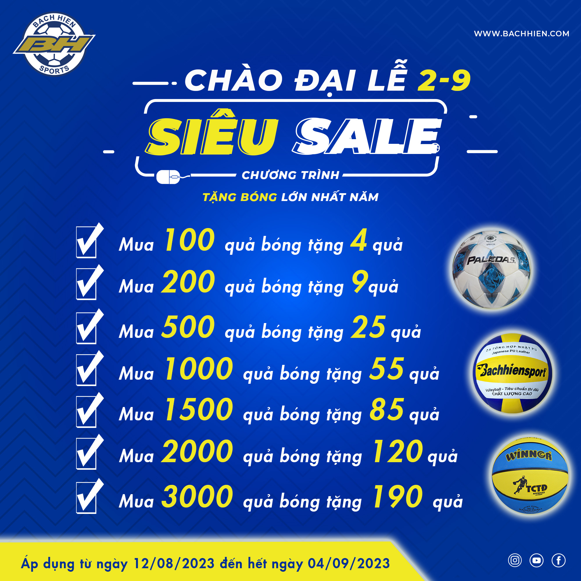 SIÊU SALE - CHÀO ĐẠI LỄ 2/9