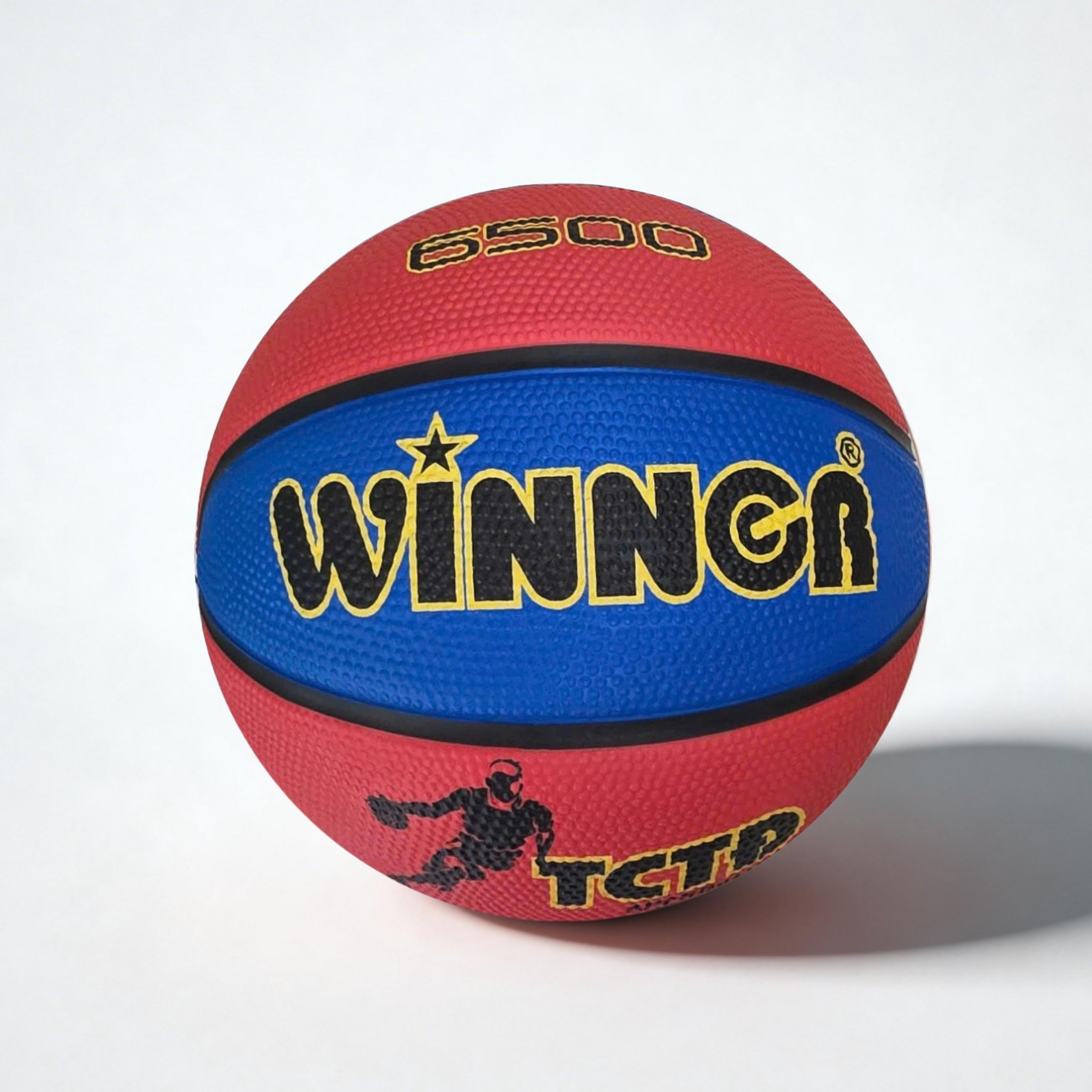 Bóng rổ Winner màu đỏ - xanh lam