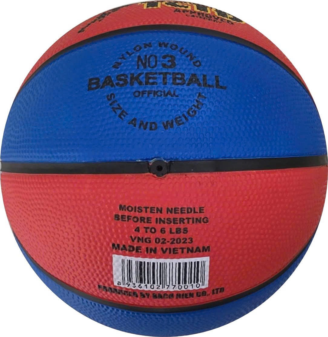 Bóng rổ Winner màu đỏ - xanh lam