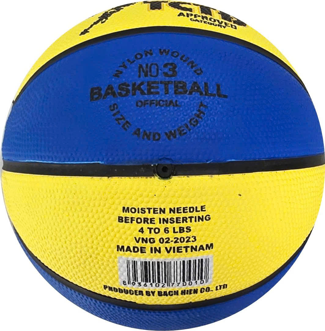 Bóng rổ Winner màu vàng - xanh lam