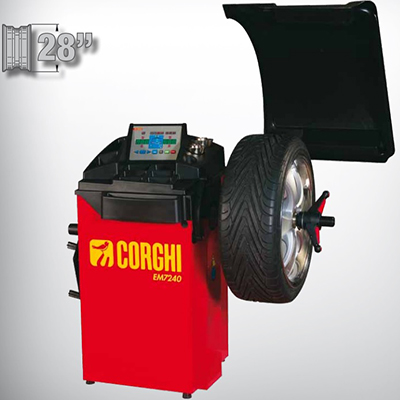 Hướng dẫn sử dụng máy cân bằng lốp Corghi EM7240