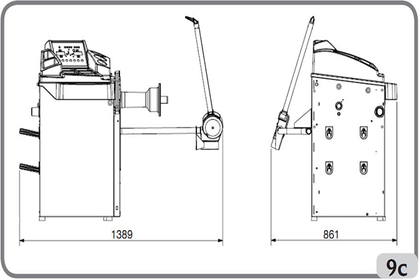 Hướng dẫn sử dụng máy cân bằng lốp Corghi EM7240