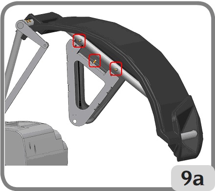 Lắp cảm biến siêu âm và các phụ kiện mở rộng hỗ trợ cho nhập độ rộng tự động  cho thiết bị cân bằng lốp EM9580