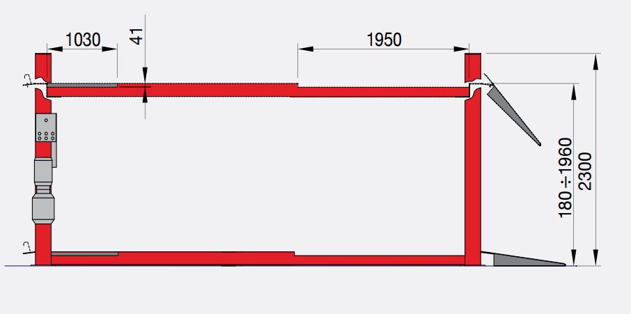 kiểm tra góc lái ERCO 4004W CT, cầu nâng 4 trụ