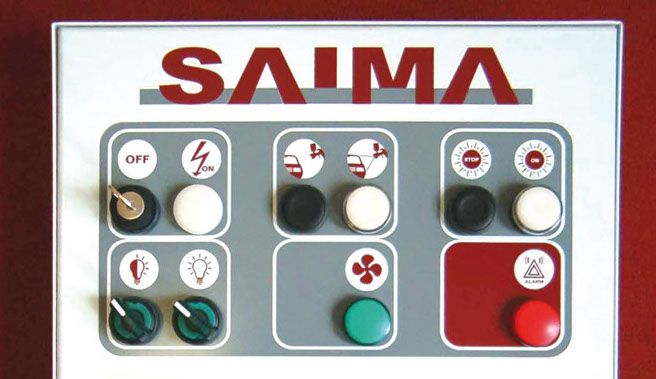 Phòng sơn saima - Italy 5 Bảng điều khiển của phòng sơn Saima